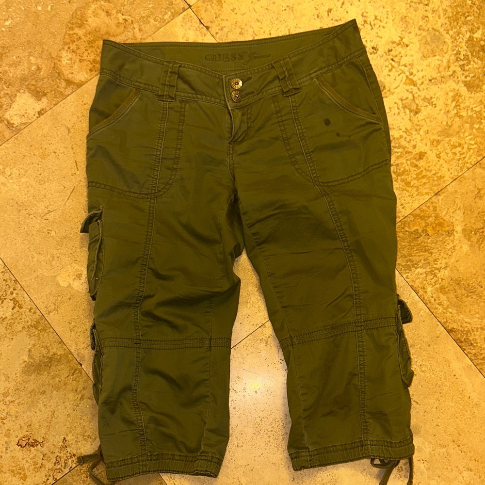 Guess Olive Cargo Capris